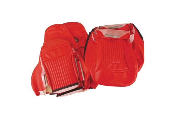 2000-2004 Corvette Leather-Like Sport Seat Covers (6 Pcs)(Torch Red)
