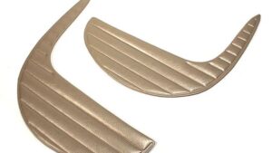 1962-1962 Corvette Kick Panel Inserts - Pair (Black)