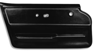 1967-1967 Corvette Deluxe Convertibl Door Panel (Black) Pair