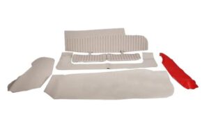 1954-1954 Corvette Door Panel with White Stitching (Beige)