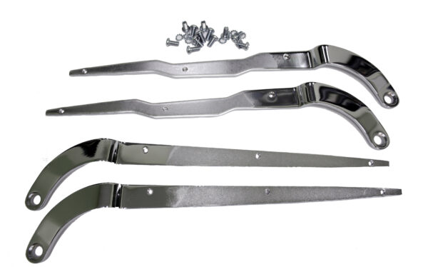 Chrome Seat Side Rail Set (4 Pieces) - Pair