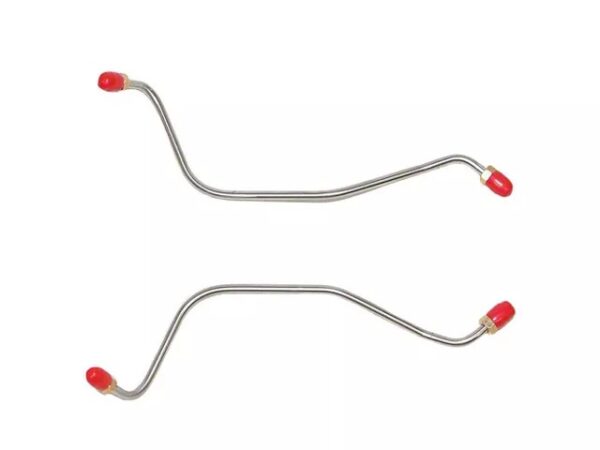 1963-1964 Corvette Steel Rear BRAKE Line Set OM (Original Metal) LH and RH