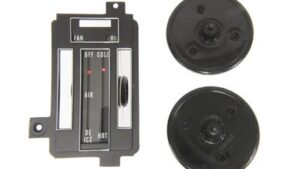 1968-1968 Corvette Heater Control Reface Kit - No Air Conditioning