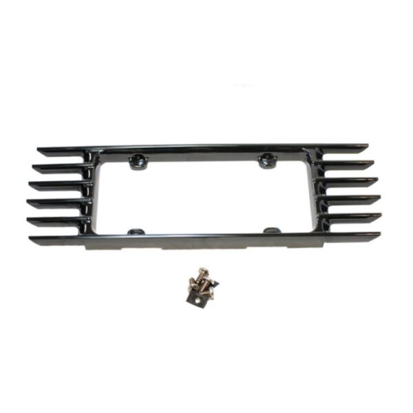 1991-1996 Corvette REAR LICENSE PLATE FRAME PAINTED BLACK 91-96