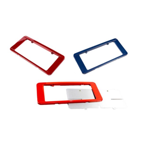 2005-2016 Corvette PAINTED REAR LICENSE FRAME MAGNETIC RED 05-16