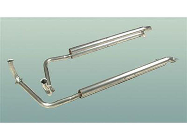 1968-1969 Corvette Side Pipe Muffler Pair - 2.5 inch for Big Block (Stainless Steel)