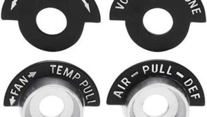 1963-1963 Corvette Dash Bezel Set without AC (4 Pcs)