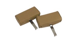 1966-1966 Corvette Headrest Assembly Vinyl Cover - Pair (Tan)