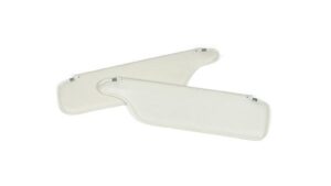1964-1964 Corvette Coupe Sunvisor - Pair without Hardware (White)