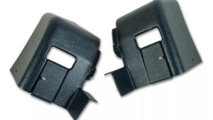 1976-1976 Corvette Coupe Quarter Panel Trim Extension (Bluegreen) - Pair
