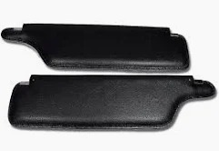 1964-1964 Corvette Coupe Sunvisor - Pair without Hardware (Black)