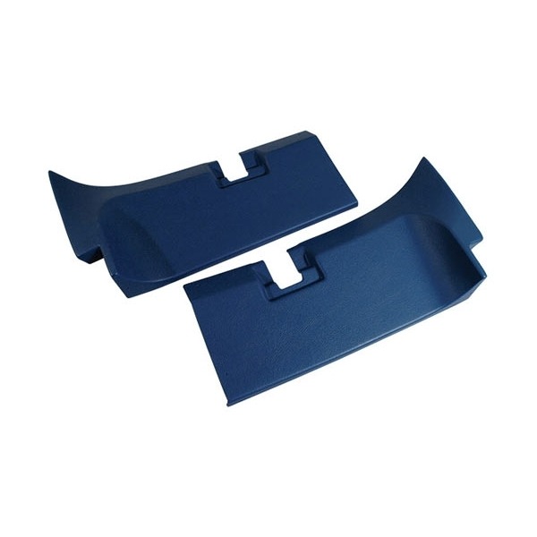 1971-1972 Corvette Rear Roof Panel Trim - Pair (Dark Blue)