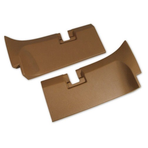 1969-1969 Corvette Rear Roof Panel Trim -- Pair (Saddle)