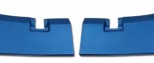 1969-1970 Corvette Rear Roof Panel Trim - Pair (Blue) (Bright Blue)
