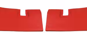 1969-1972 Corvette Rear Roof Panel Trim -- Pair (Red)