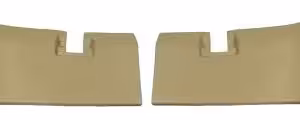 1970-1972 Corvette Rear Roof Panel Trim - Pair (Saddle) (Light Saddle)