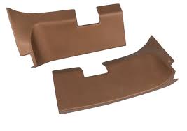 1968-1968 Corvette Rear Roof Panel Trim - Pair (Saddle) 1st design
