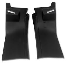 1980-1981 Corvette Rear Roof Panel Trim - Pair (Black)