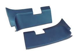 1968-1968 Corvette Rear Roof Panel Trim - Pair (Bright Blue) 1st design