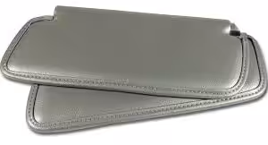 1974-1975 Corvette Vinyl Sunvisor Pair (Silver)
