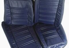 1977-1977 Corvette Leather Seat Cover Set (Dk Blue)