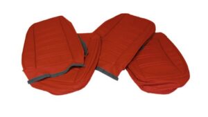 1976-1976 Corvette Leather Seat Cover Set (Firethorn)