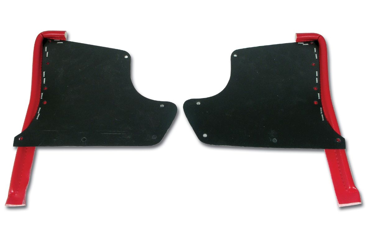 1965-1967 Corvette Kick Panel - Pair (Red)