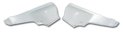 1964-1967 Corvette Convertible Quarter Trim Panel - Pair Fiberglass (White)